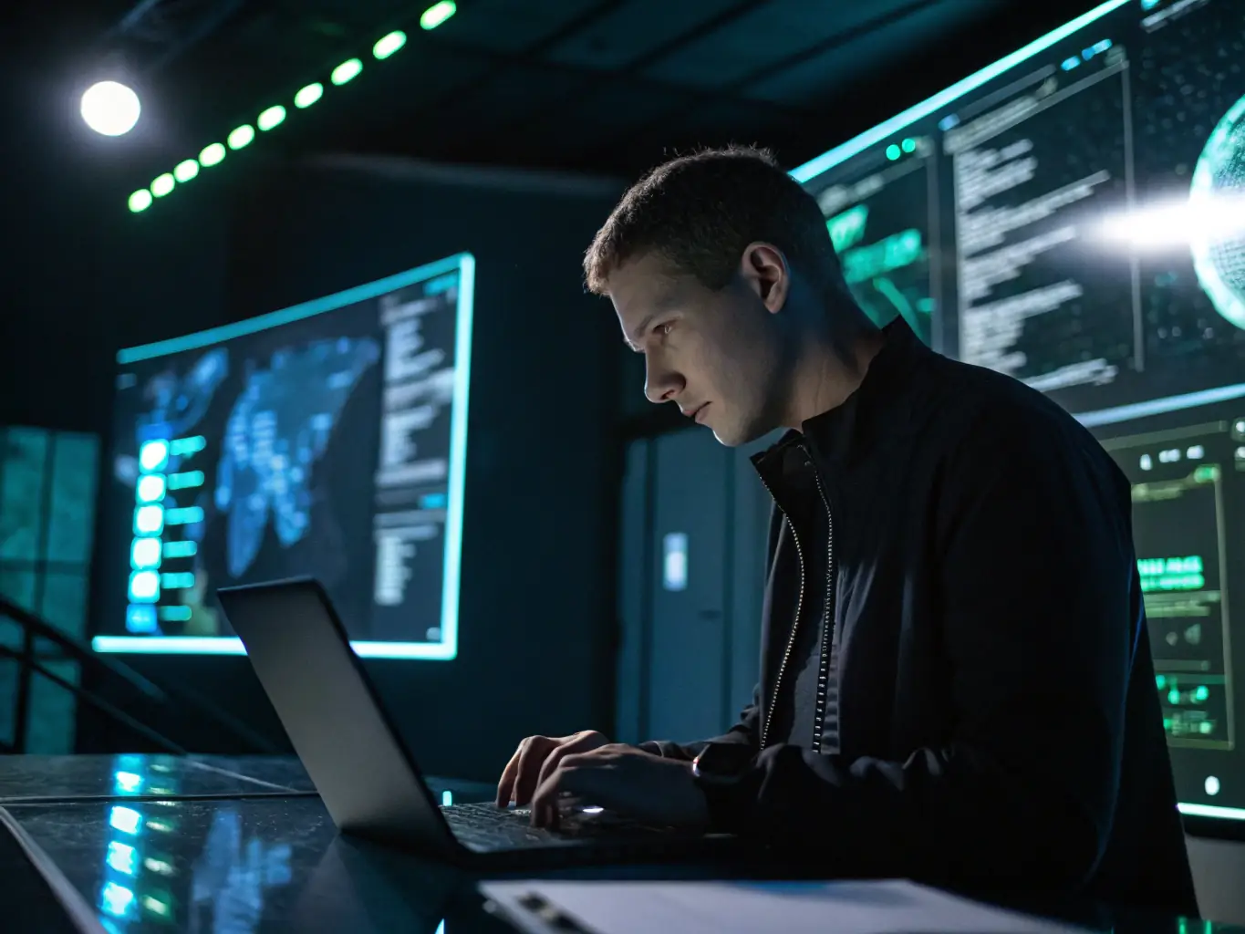 Illustration of a decision-maker's profile with contact information and job title highlighted.