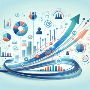 B2B Leadgenerierung: Create a symbolic and professional header image for a blog post about optimizing B2B prospect lists