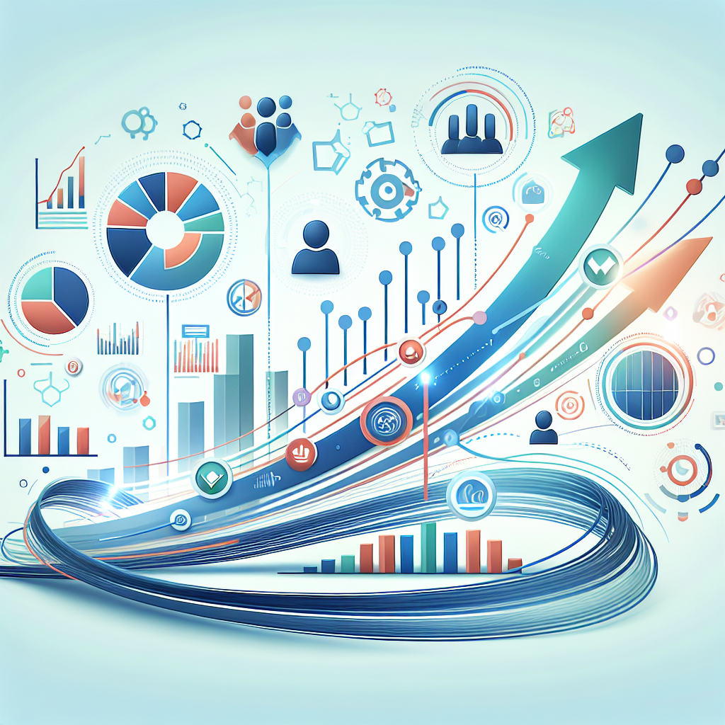 B2B Leadgenerierung: Create a symbolic and professional header image for a blog post about optimizing B2B prospect lists