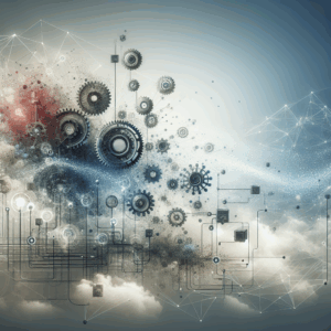 B2B Leadgenerierung: Create a neutral, professional header image illustrating the concept of B2B sales automation. The i