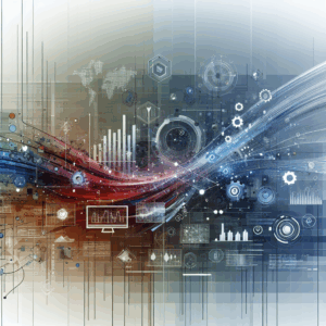 Vertrieb Software B2B: Create a symbolic and professional header image representing sales automation in a B2B context, f