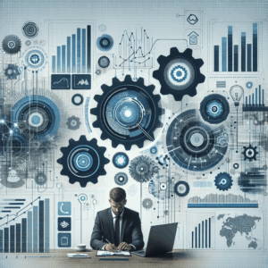 Datengetriebener Vertrieb: Create a neutral and professional header image for a blog article on sales automation in B2B,