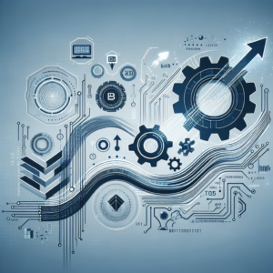 Vertrieb Software B2B: Create a professional and neutral header image for a blog article about optimizing B2B sales proc