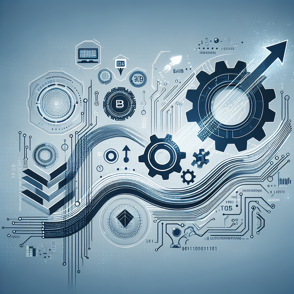 Vertrieb Software B2B: Create a professional and neutral header image for a blog article about optimizing B2B sales proc