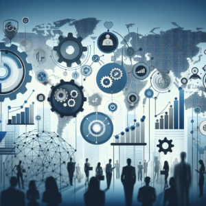 B2B Leadgenerierung: Create a neutral and professional header image for a blog post about B2B lead generation strategies