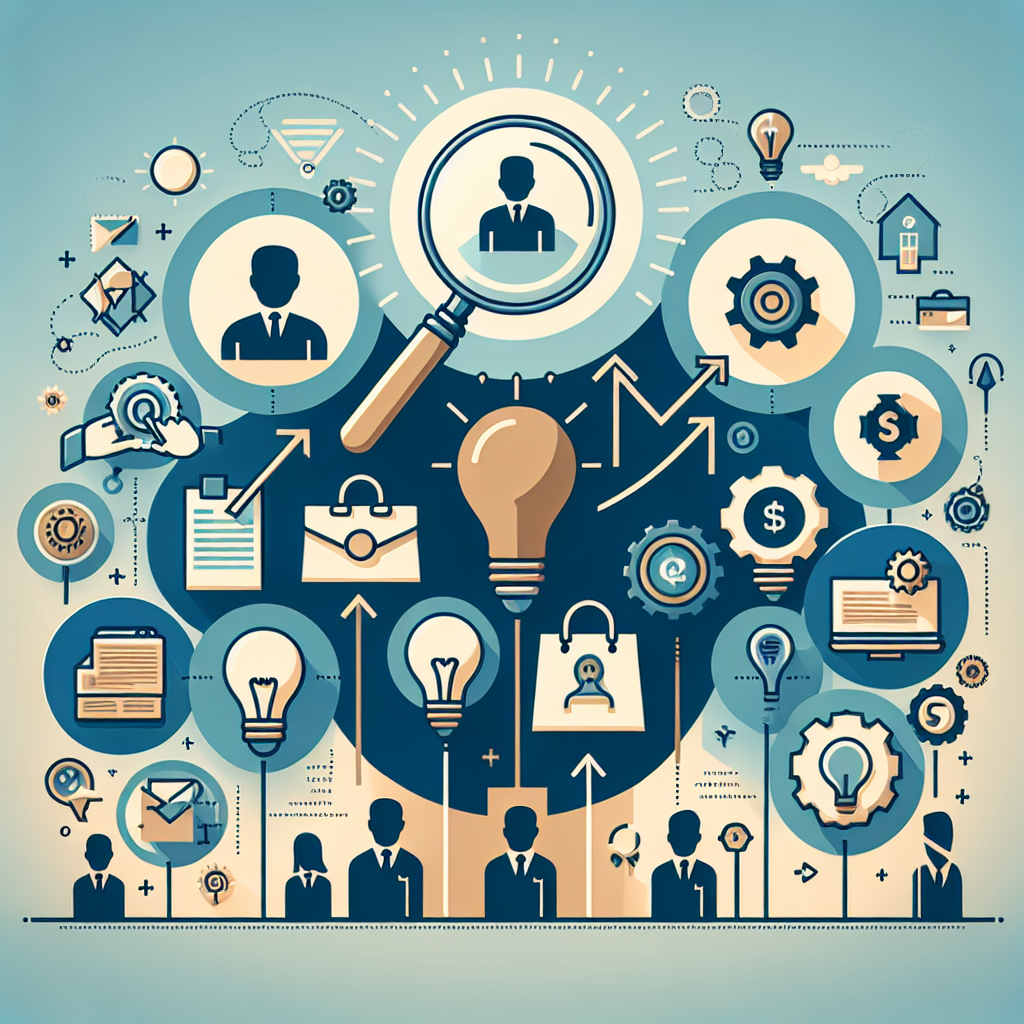 B2B Leadgenerierung: Create a neutral, professional header image illustrating the concept of recognizing and leveraging